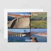 Carte Postale Barrage de Glen Canyon (Devant / Derrière)