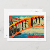 Carte Postale Barrage de Grand Coulee, Washington (Devant / Derrière)