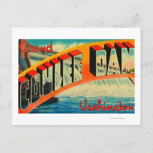 Carte Postale Barrage de Grand Coulee, Washington (Devant)