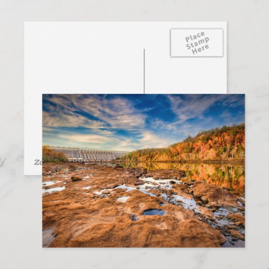 Carte Postale Barrage de Hartwell (Devant / Derrière)