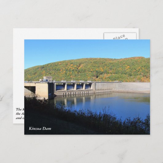 Carte Postale Barrage de Kinzua (Devant / Derrière)