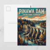 Carte Postale Barrage de Pinawa Canada (Devant / Derrière)
