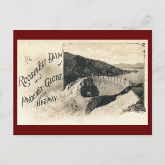 Carte Postale Barrage de Roosevelt Vintage (Devant)