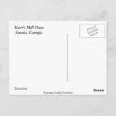 Carte Postale Barrage de Starr's Mill (Dos)