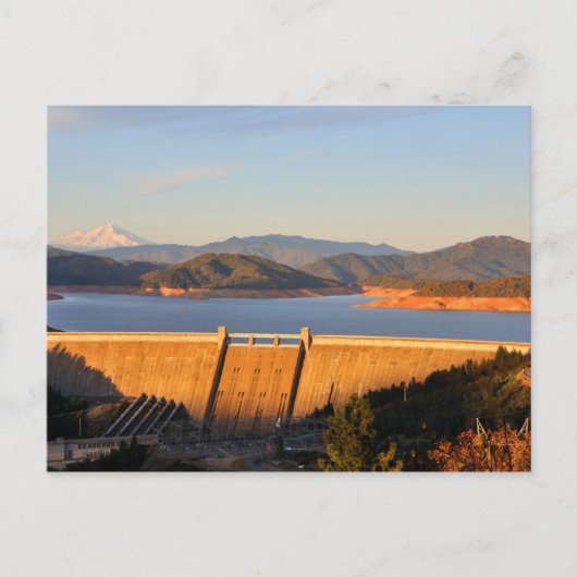 Carte Postale Barrage du lac Shasta en Californie (Devant)