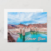 Carte Postale Barrage historique de Hoover, Nevada, États-Unis (Devant / Derrière)