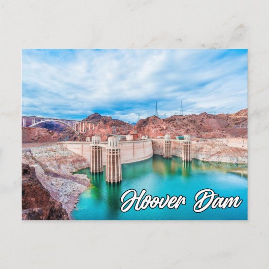 Carte Postale Barrage historique de Hoover, Nevada, États-Unis (Devant)