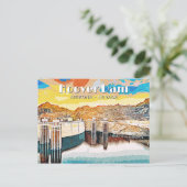 Carte Postale Barrage Hoover (Debout devant)