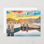 Carte Postale Barrage Hoover (Devant / Derrière)