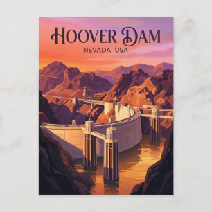 Carte Postale Barrage Hoover États-Unis