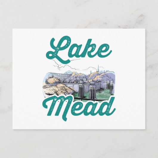 Carte Postale Barrage Hoover Lake Mead Souvenir (Devant)