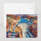 Carte Postale Barrage Hoover Nevada (Devant / Derrière)