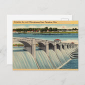 Carte Postale Barrage O'Shaughnessy, Columbus, Ohio (Devant / Derrière)