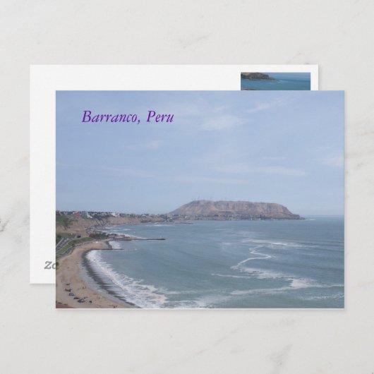 Carte Postale Barranco, Pérou (Devant / Derrière)