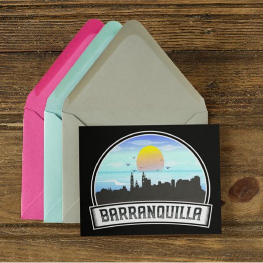 Carte Postale Barranquilla Colombie Skyline Panorama