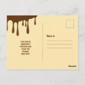 Carte Postale Barre de chocolat Ticket d'Or Bar Mitzvah Merci (Dos)