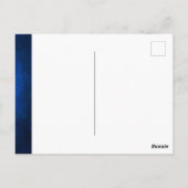 Carte Postale Barre Mitzvah Merci prière châle bleu (Dos)