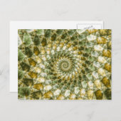 Carte Postale Barres marbrées - Mandelbrot Art (Devant / Derrière)