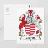Carte Postale Barrett Family Crest (Devant / Derrière)