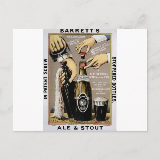 Carte Postale Barretts Ale & Stout (Devant)