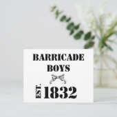 Carte Postale Barricade Boys Odds and End (Debout devant)