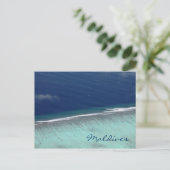 Carte postale barrière de corail des Maldives (Debout devant)