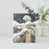 Carte postale "barrière de neige" (Debout devant)