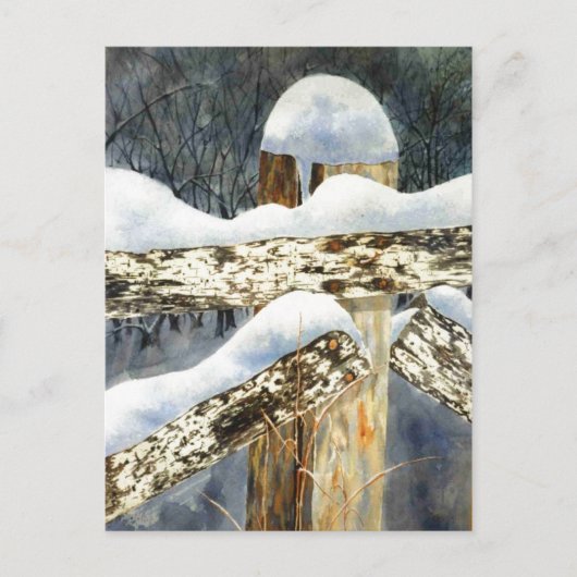 Carte postale "barrière de neige" (Devant)