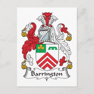 Carte Postale Barrington Family Crest