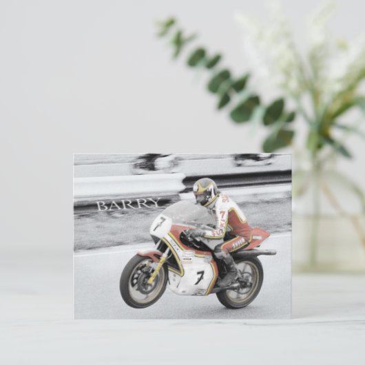 Carte Postale Barry Sheene (Debout devant)