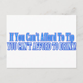 Carte Postale Bartender dit :