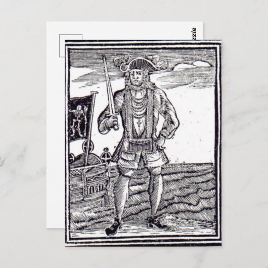 Carte Postale Bartholomew Roberts (Devant / Derrière)