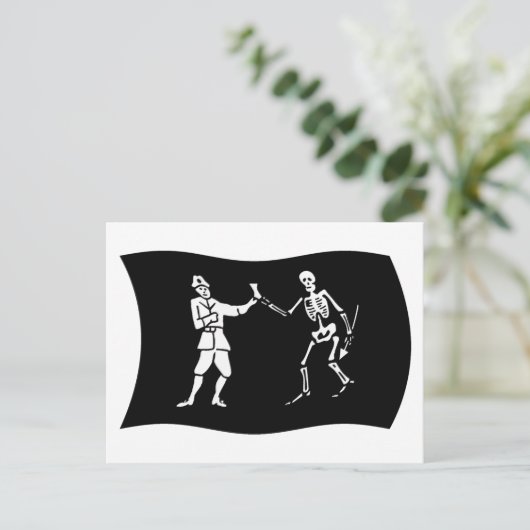 Carte postale Bartholomew Roberts Flag (Debout devant)