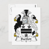 Carte Postale Bartlett Family Crest (Devant / Derrière)