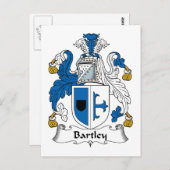 Carte Postale Bartley Family Crest (Devant / Derrière)