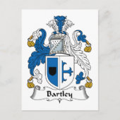 Carte Postale Bartley Family Crest (Devant)