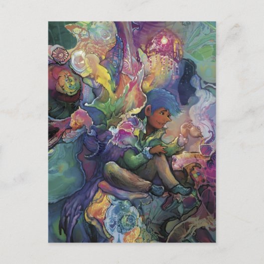 Carte Postale Bartok prend du thé~~~ (Devant)