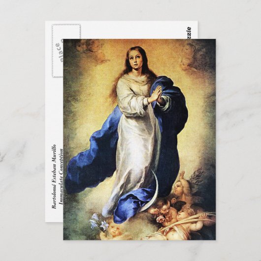 Carte Postale Bartolome Murillo - Immaculée Conception (Devant / Derrière)