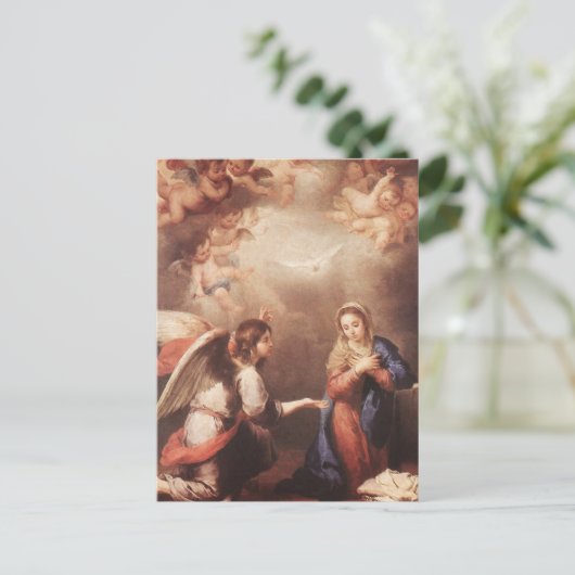 Carte Postale Bartolome Murillo - L'Annonciation (Debout devant)