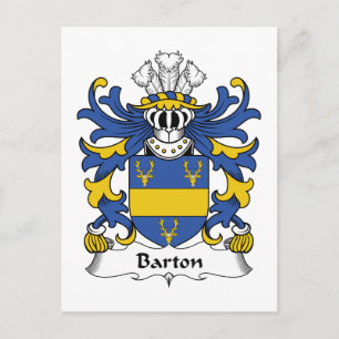 Carte Postale Barton Family Crest