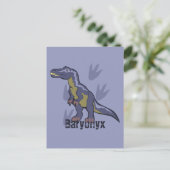 Carte Postale Baryonyx bleu (Debout devant)