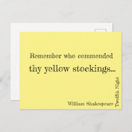 Carte postale Bas Jaunes (Devant / Derrière)