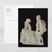 Carte Postale Bas-relief représentant Ulysse et Pénélope (Devant / Derrière)
