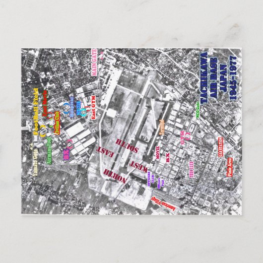 Carte Postale base aérienne tachikawa japon 1945-1977 (Devant)
