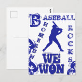 Carte Postale Base-ball (Devant / Derrière)