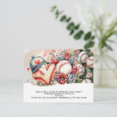 Carte Postale Base-ball, sauvez la date (Debout devant)