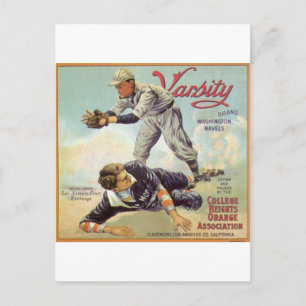 Carte Postale base-ball varié