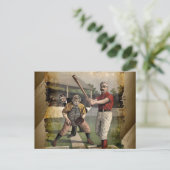 Carte Postale Base-ball:Vintage (Debout devant)
