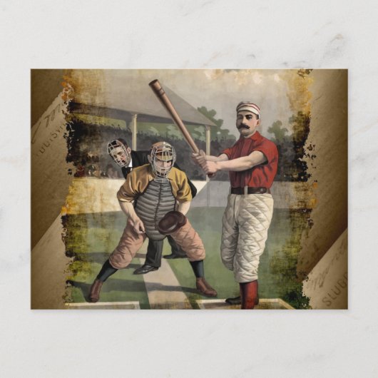 Carte Postale Base-ball:Vintage (Devant)