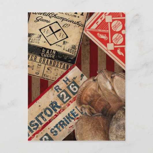 Carte Postale Base-ball Vintage (Devant)
